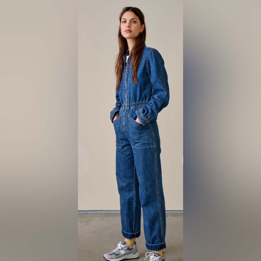 BELLROSE POSTER DENIM JUMPSUIT